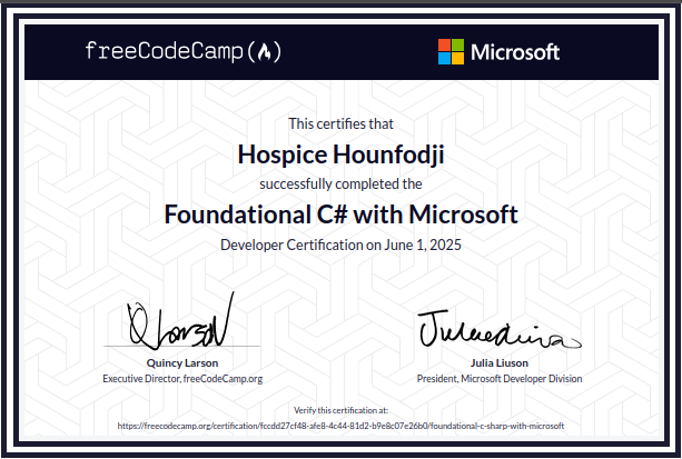 C# Certification