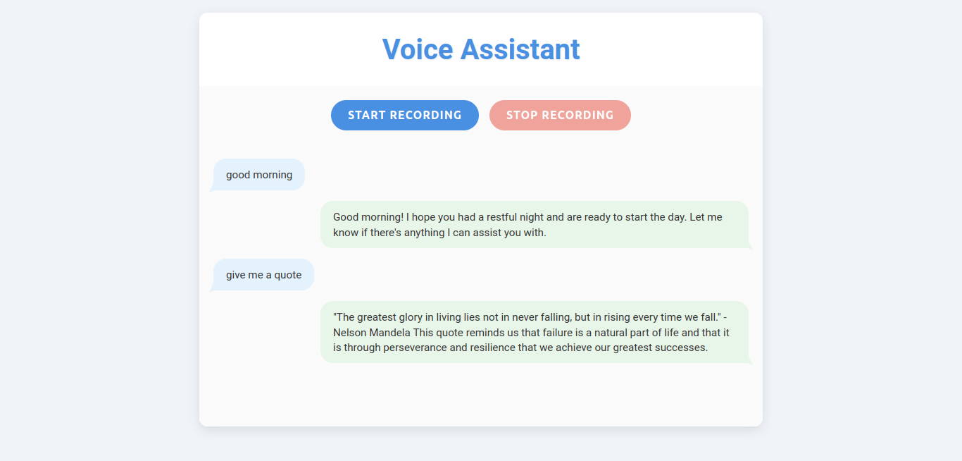 Voice Assistant